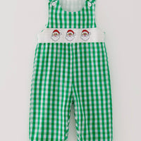Green smocked Santa Jon Jon