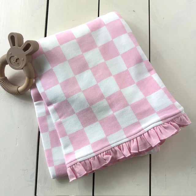Checkered baby blankets