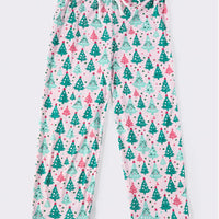 Christmas tree adult print pants