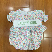 Daddy’s girl floral smock bubble
