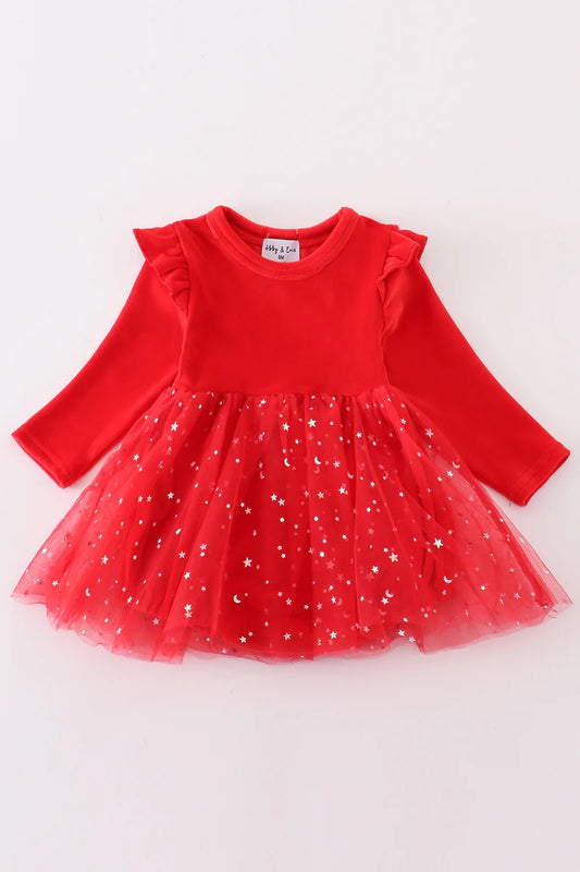 Red tutu girls bubble