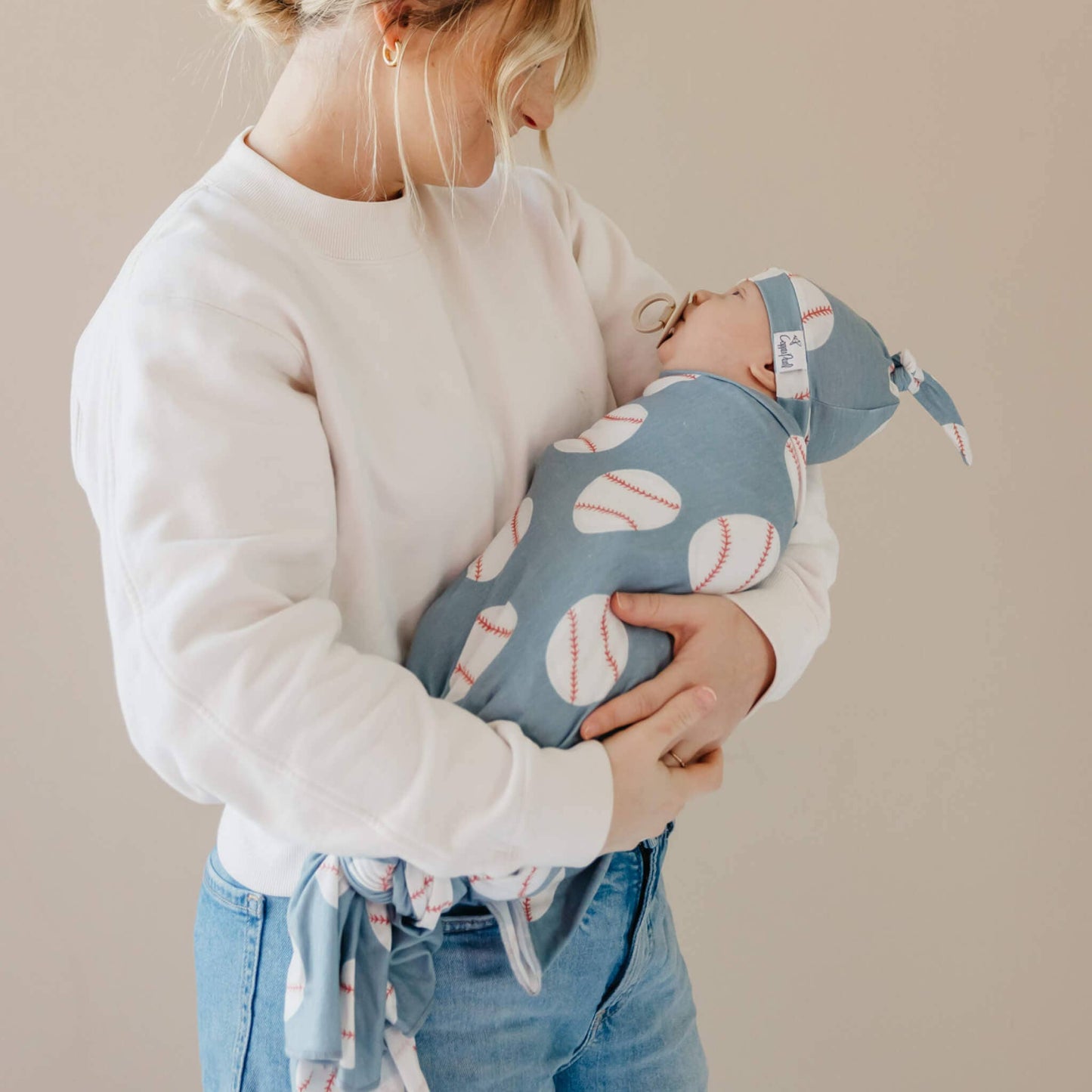 Knit Swaddle Blanket - Slugger