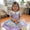 I heart mom lavender smocked