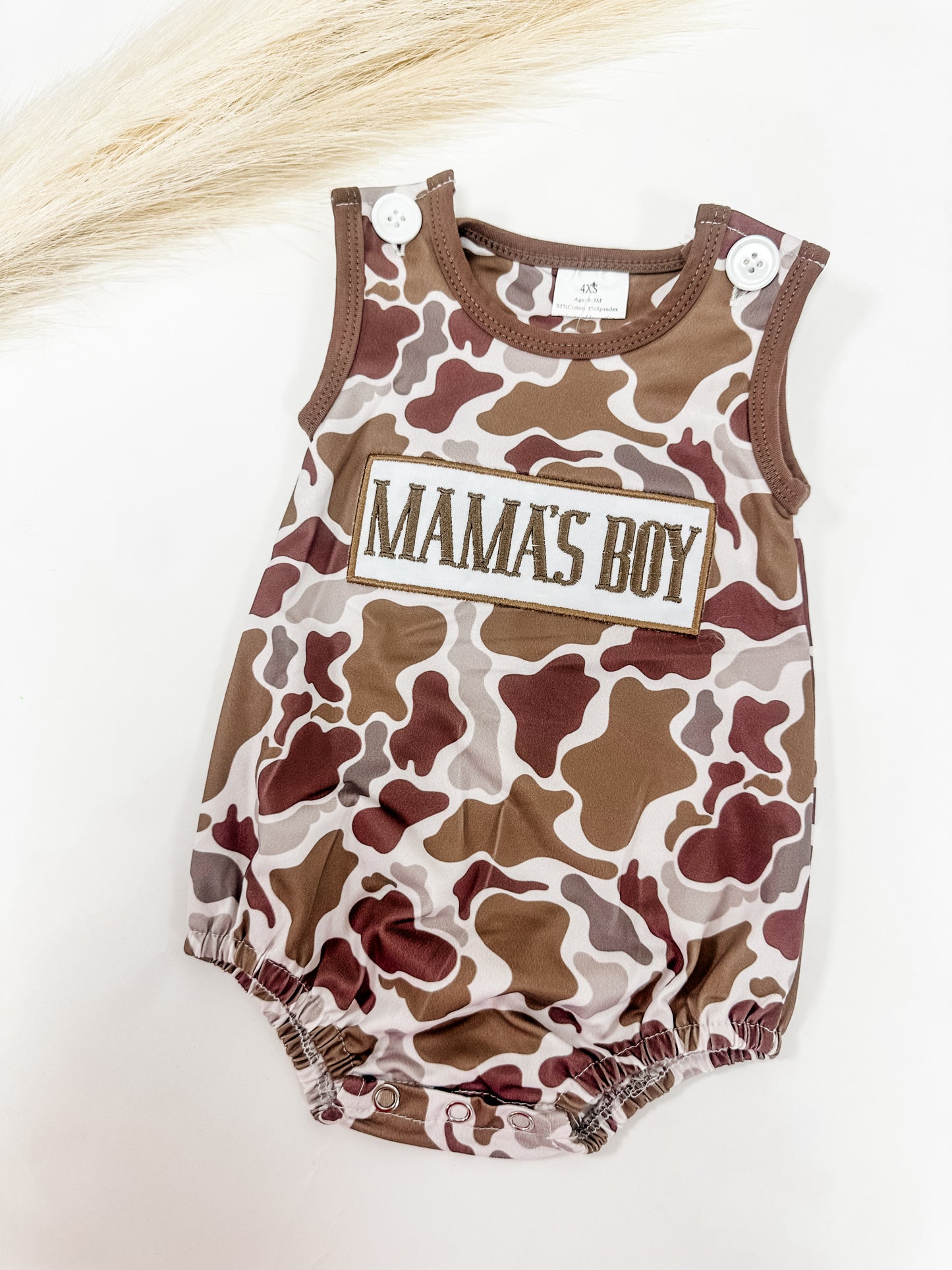 Camo mamas boy bubble