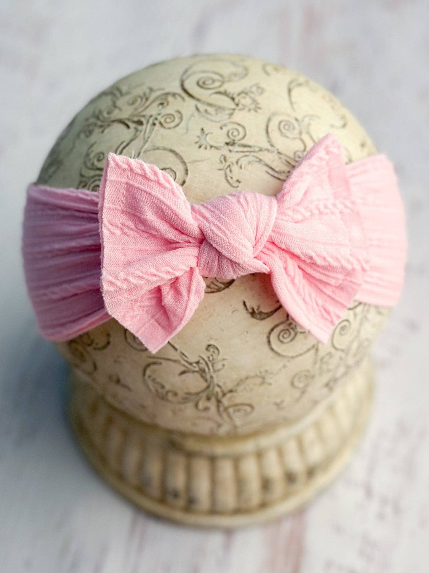 Cable Knit Bow Headbands