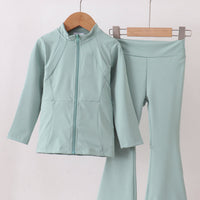Sage flare athletic set