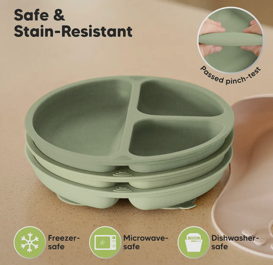 3 pack prep suction plates - Sage