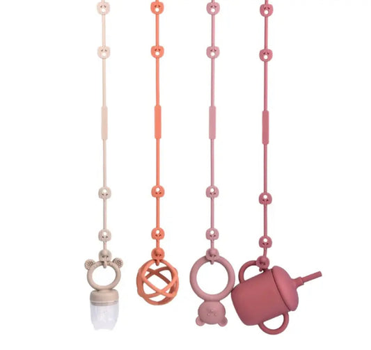 Silicone Strap- holds cups, toys, pacifiers, etc