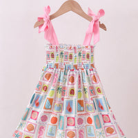 Ocean shell smocked dress