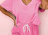 Pink short set