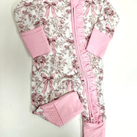 Blooming bows bamboo zippy with ruffles