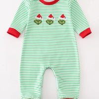 Green guy trio boys romper