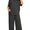 Curvy sized ribbed pant set- black