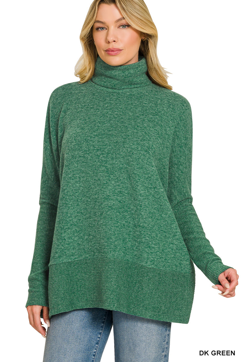 Green Turtleneck sweater