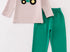 Tractor appliqué boys set