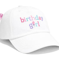 Birthday girl bow back hat