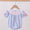 Blue bow smocked bubble