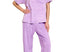 Acid wash pant set - purple