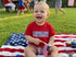 Smocked flag patriotic boys bloomer