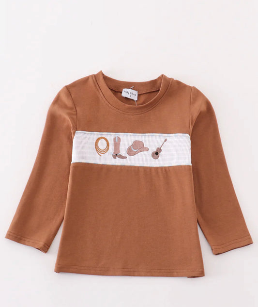Western brown shirt
