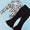 Leopard athletic girls pant set