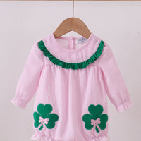 Pink clover girls bubble