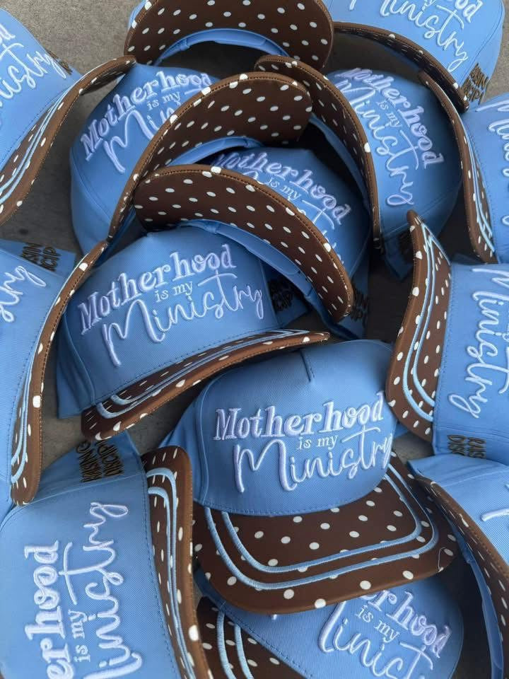 Motherhood is my ministry trucker hat
