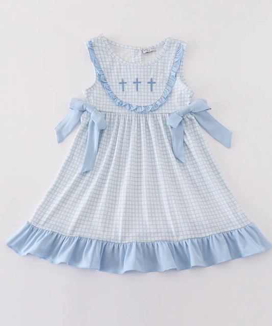 Girls blue cross dress