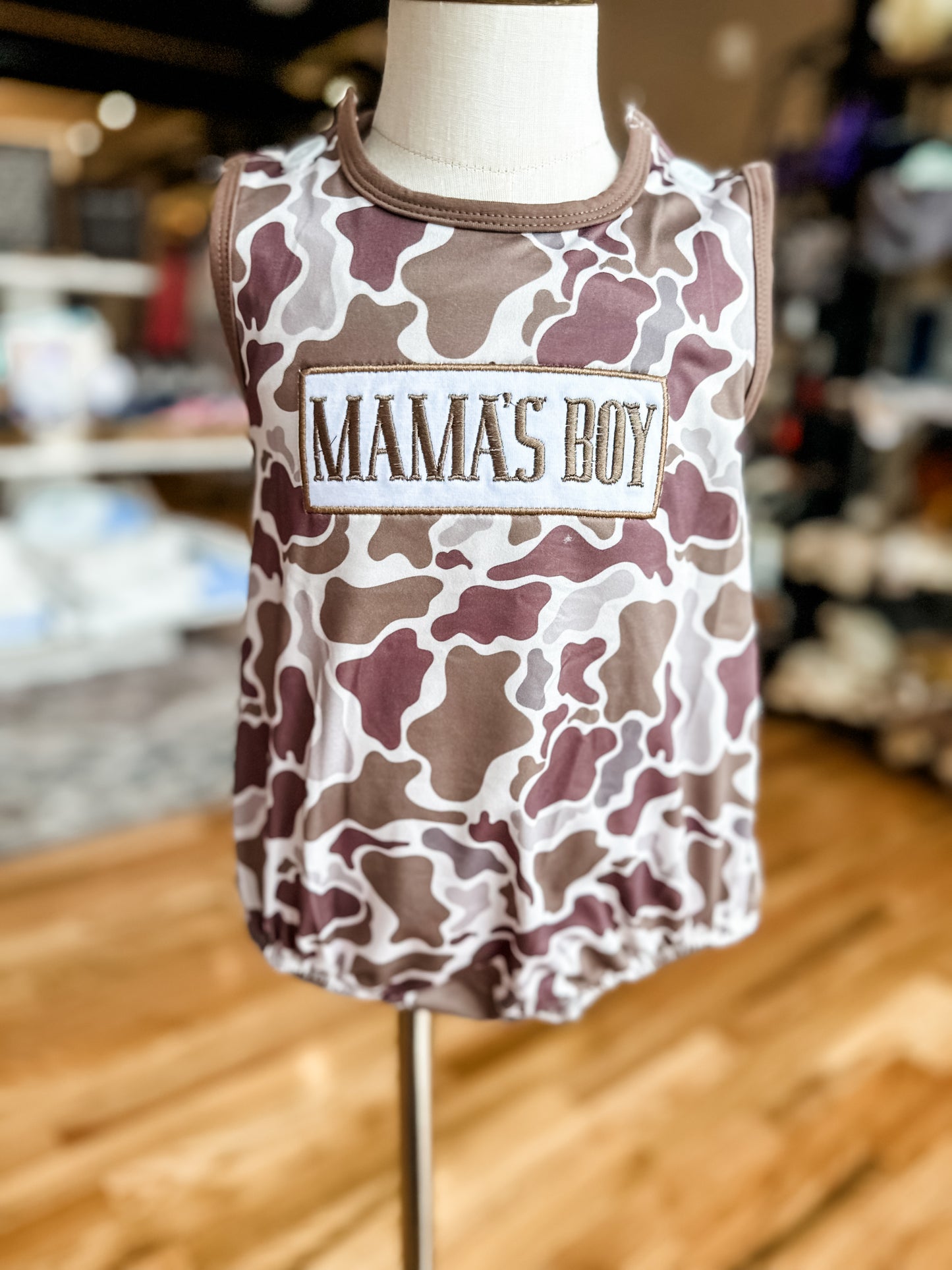 Camo mamas boy bubble
