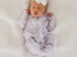 Peterpan collar ruffle zippy bamboo- lavender