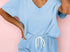Blue short set