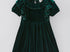 Green velvet dress