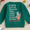 Dasher, dancer, prancer green pullover
