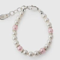 Girls sterling silver pearl bracelet