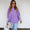 Lavender sweater poncho