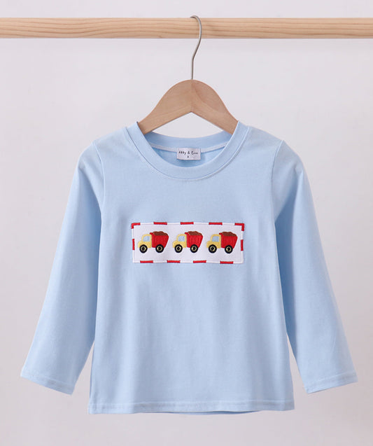Blue truck top