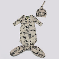 Western baby knotted gown