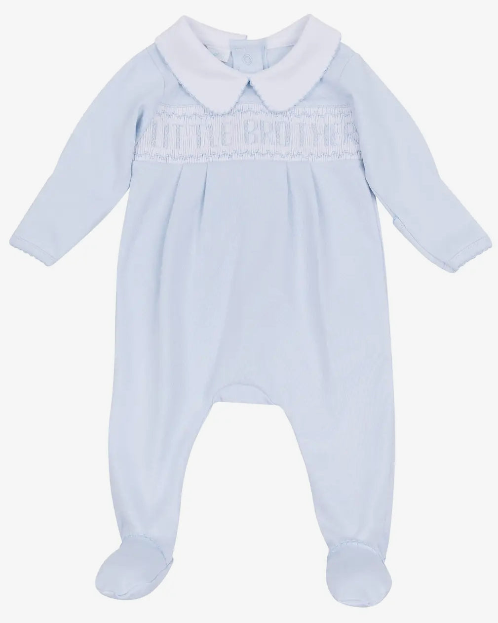 Little brother smocked footies