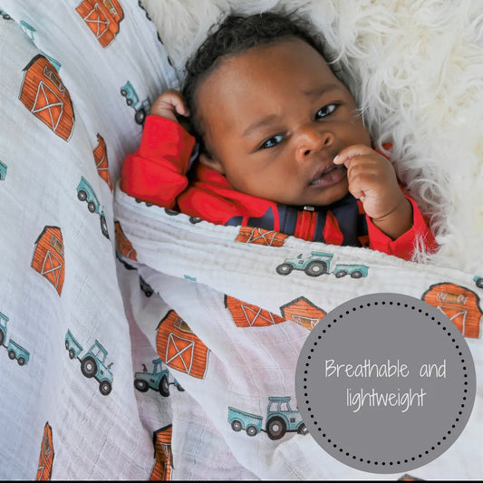 Farm swaddle blanket
