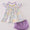 Purple floral bloomer set