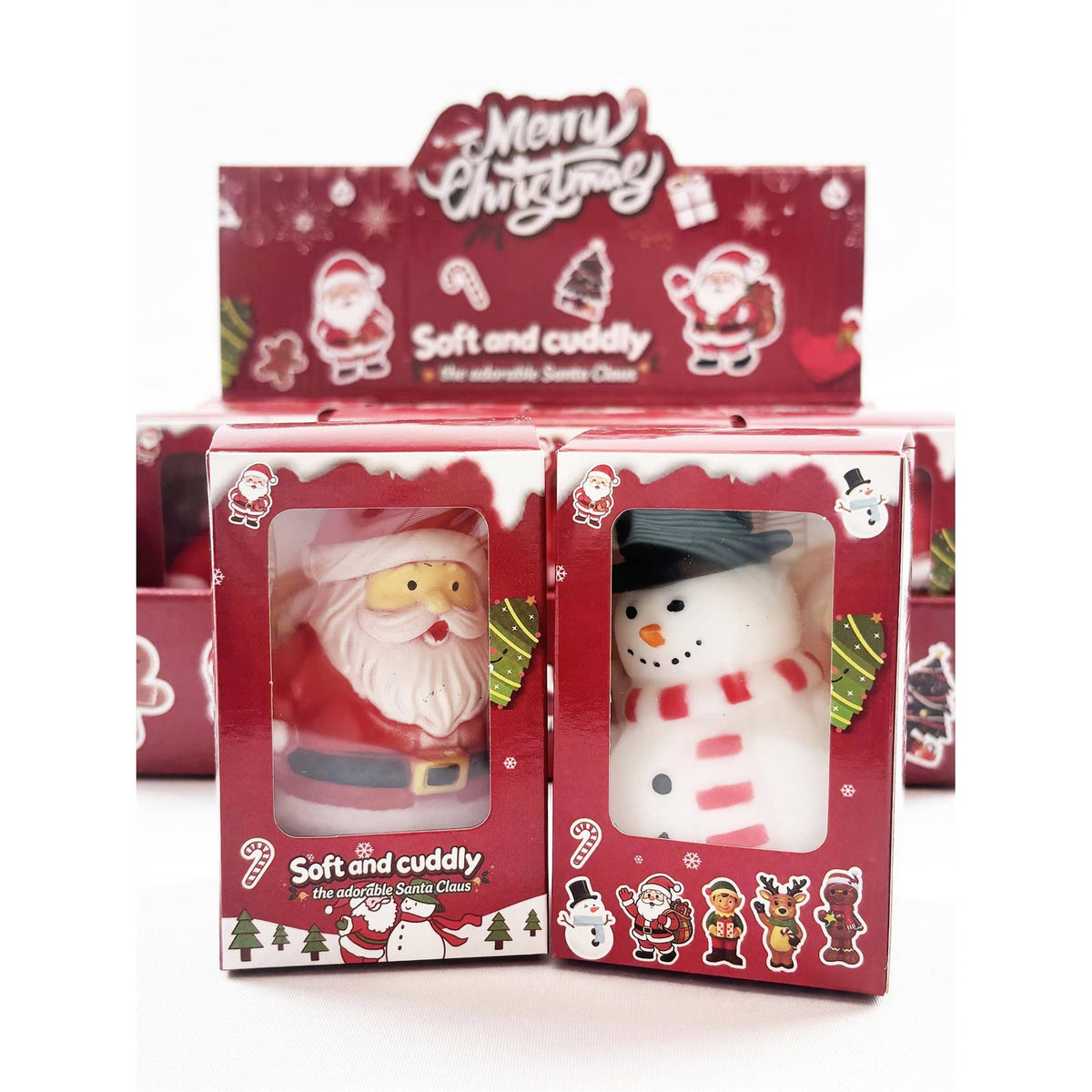 Christmas Santa and Snowman Squishy Toy