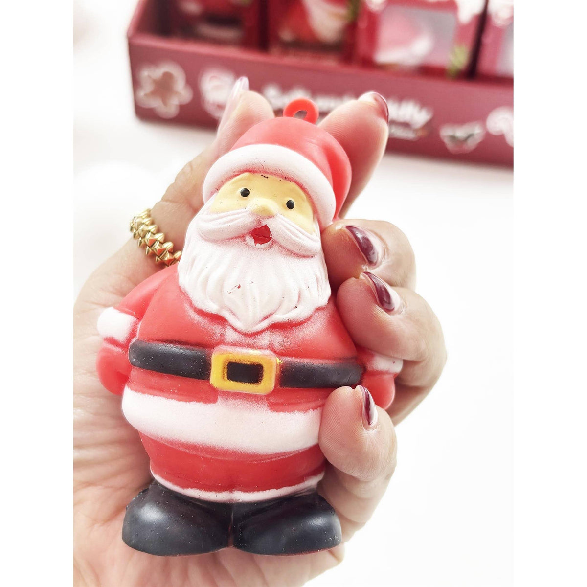 Christmas Santa and Snowman Squishy Toy