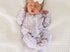 Lilac peterpan collar zipper footie