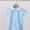 Blue cross embroidered romper