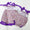 Purple floral daddy’s girl smocked dress