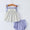 Purple floral smocked bloomer set