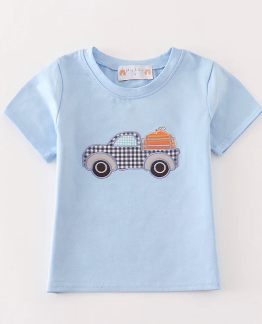 Pumpkin truck boys top