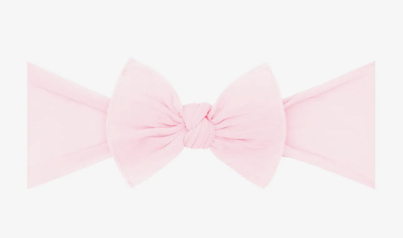 Itty bitty knot small soft nylon bow headband