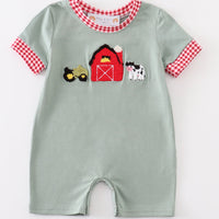 Farm French knot romper