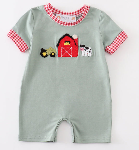 Farm French knot romper